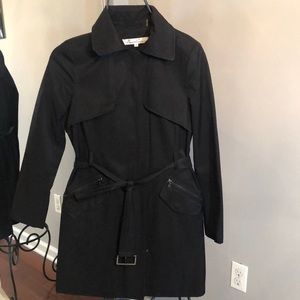 - Kenneth Cole black lined trench coat